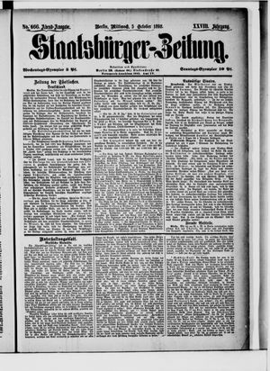 Staatsbürger-Zeitung vom 05.10.1892