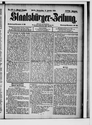 Staatsbürger-Zeitung on Oct 13, 1892