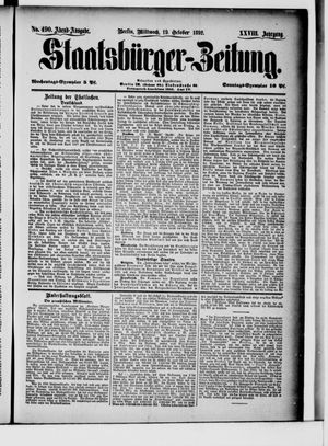 Staatsbürger-Zeitung vom 19.10.1892