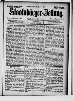 Staatsbürger-Zeitung vom 21.10.1892