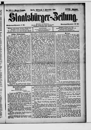 Staatsbürger-Zeitung vom 02.11.1892