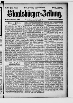 Staatsbürger-Zeitung vom 03.11.1892