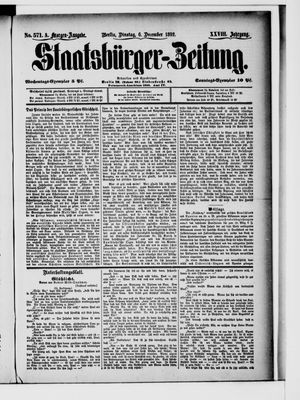 Staatsbürger-Zeitung vom 06.12.1892