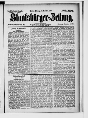 Staatsbürger-Zeitung vom 06.12.1892