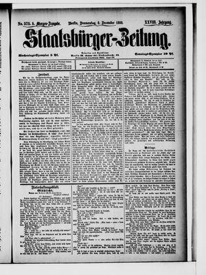 Staatsbürger-Zeitung vom 08.12.1892