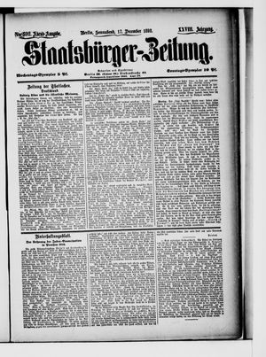 Staatsbürger-Zeitung vom 17.12.1892