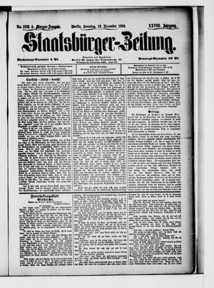 Staatsbürger-Zeitung vom 18.12.1892