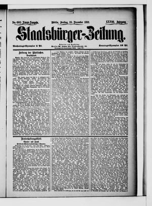 Staatsbürger-Zeitung vom 23.12.1892