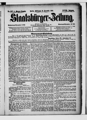 Staatsbürger-Zeitung vom 28.12.1892
