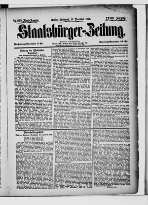 Staatsbürger-Zeitung vom 28.12.1892