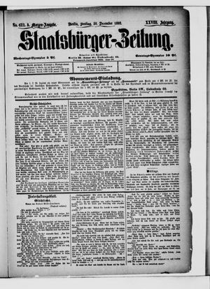 Staatsbürger-Zeitung vom 30.12.1892