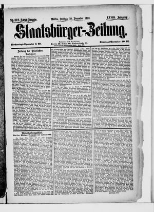 Staatsbürger-Zeitung vom 30.12.1892