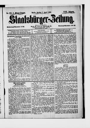 Staatsbürger-Zeitung vom 07.04.1893