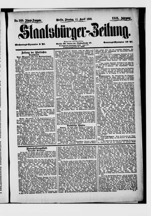 Staatsbürger-Zeitung on Apr 11, 1893