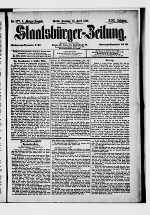 Staatsbürger-Zeitung on Apr 16, 1893
