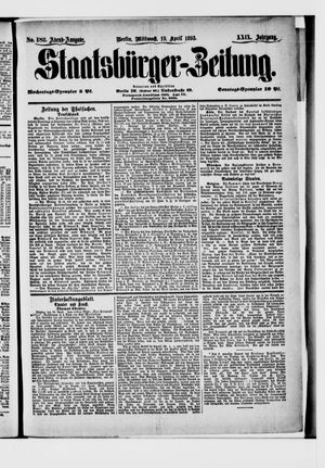 Staatsbürger-Zeitung on Apr 19, 1893