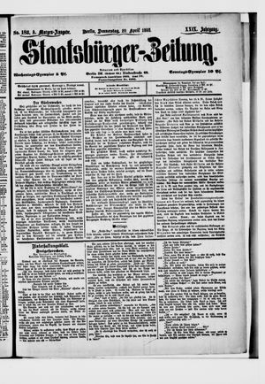 Staatsbürger-Zeitung on Apr 20, 1893