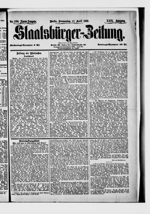 Staatsbürger-Zeitung on Apr 27, 1893