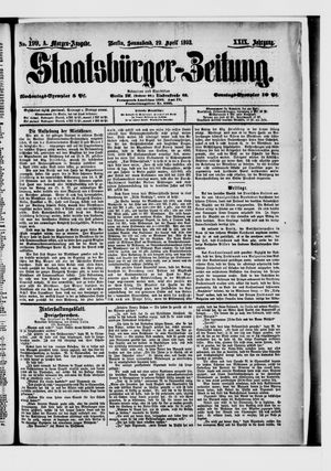 Staatsbürger-Zeitung on Apr 29, 1893