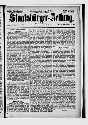 Staatsbürger-Zeitung on Apr 29, 1893