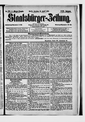 Staatsbürger-Zeitung on Apr 30, 1893