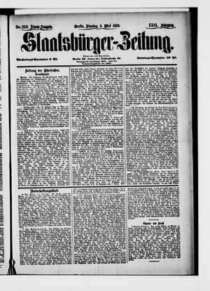 Staatsbürger-Zeitung vom 09.05.1893