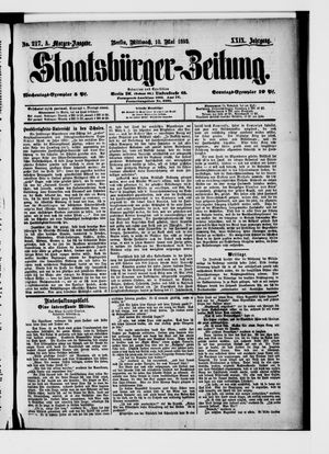 Staatsbürger-Zeitung vom 10.05.1893