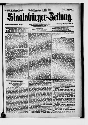 Staatsbürger-Zeitung on May 11, 1893
