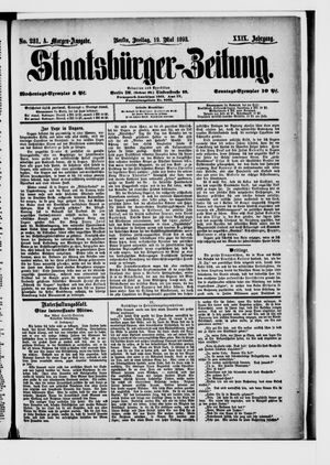Staatsbürger-Zeitung vom 19.05.1893