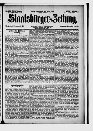 Staatsbürger-Zeitung on May 20, 1893