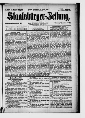 Staatsbürger-Zeitung on May 24, 1893