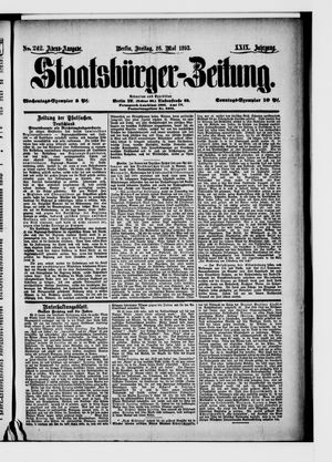 Staatsbürger-Zeitung on May 26, 1893