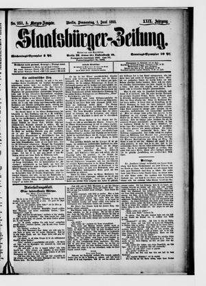 Staatsbürger-Zeitung on Jun 1, 1893