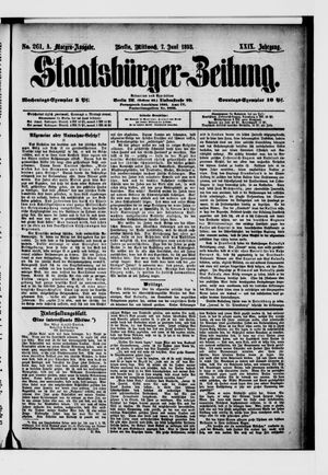 Staatsbürger-Zeitung vom 07.06.1893