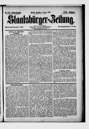 Staatsbürger-Zeitung on Jun 9, 1893