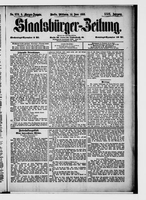 Staatsbürger-Zeitung vom 14.06.1893