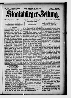 Staatsbürger-Zeitung on Jun 22, 1893