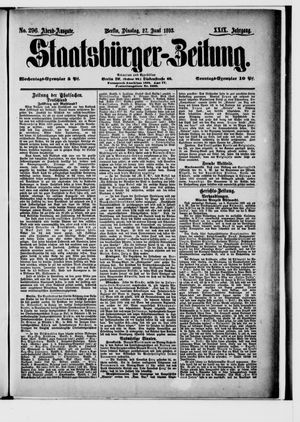 Staatsbürger-Zeitung on Jun 27, 1893