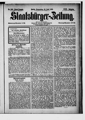 Staatsbürger-Zeitung vom 29.06.1893