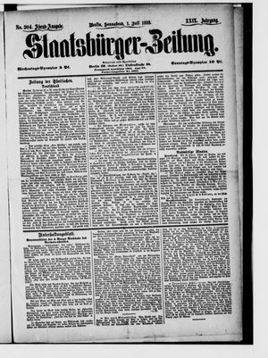 Staatsbürger-Zeitung on Jul 1, 1893