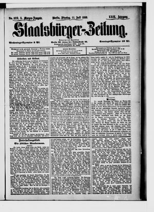 Staatsbürger-Zeitung vom 11.07.1893