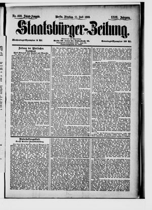 Staatsbürger-Zeitung on Jul 11, 1893
