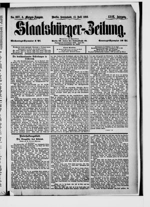 Staatsbürger-Zeitung vom 15.07.1893