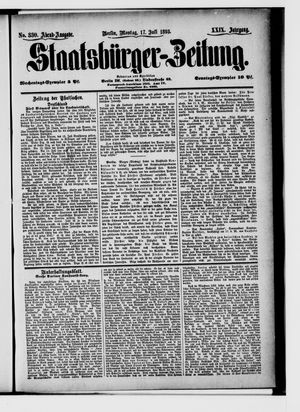 Staatsbürger-Zeitung on Jul 17, 1893