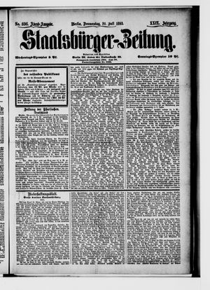 Staatsbürger-Zeitung on Jul 20, 1893