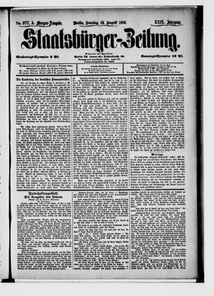 Staatsbürger-Zeitung vom 13.08.1893