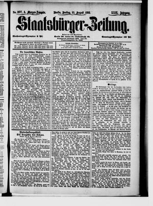 Staatsbürger-Zeitung on Aug 25, 1893