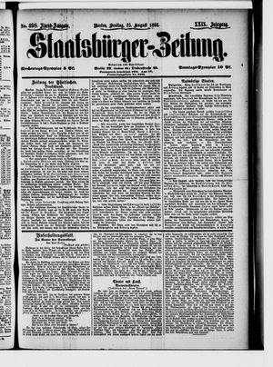 Staatsbürger-Zeitung on Aug 25, 1893