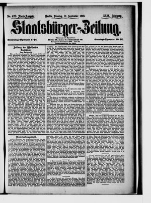 Staatsbürger-Zeitung vom 12.09.1893