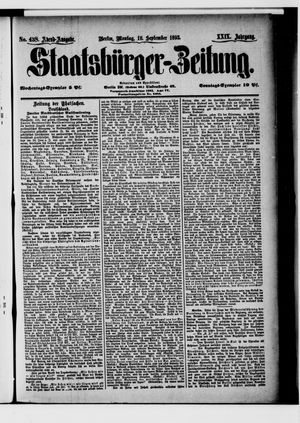 Staatsbürger-Zeitung on Sep 18, 1893